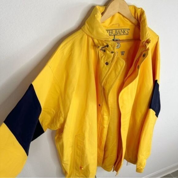 NEW Outer Banks The Navigator Crew Outerwear Jacket Yellow Size XXLarge - Picture 4 of 13